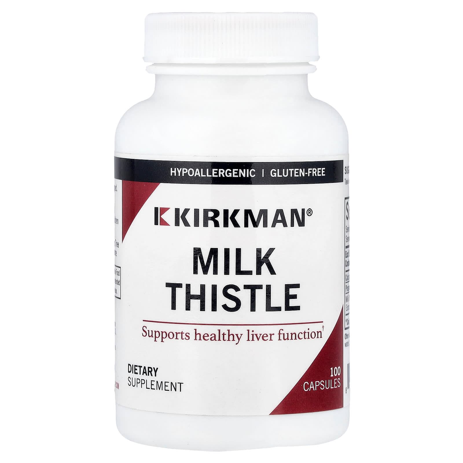 Kirkman Labs Milk Thistle – 100 gélules de Kirkman Labs
