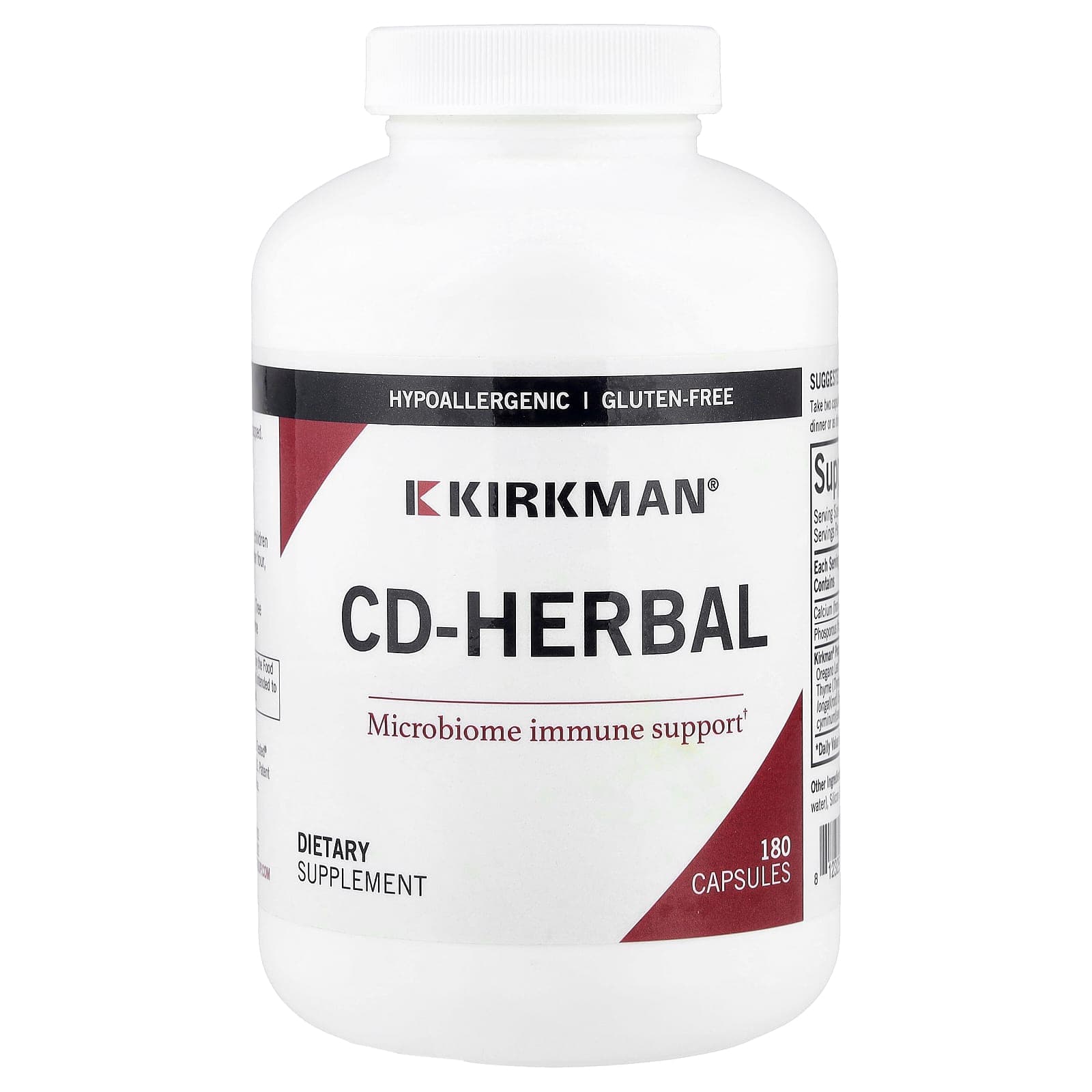Kirkman Labs CD-Herbal – 180 gélules de Kirkman Labs