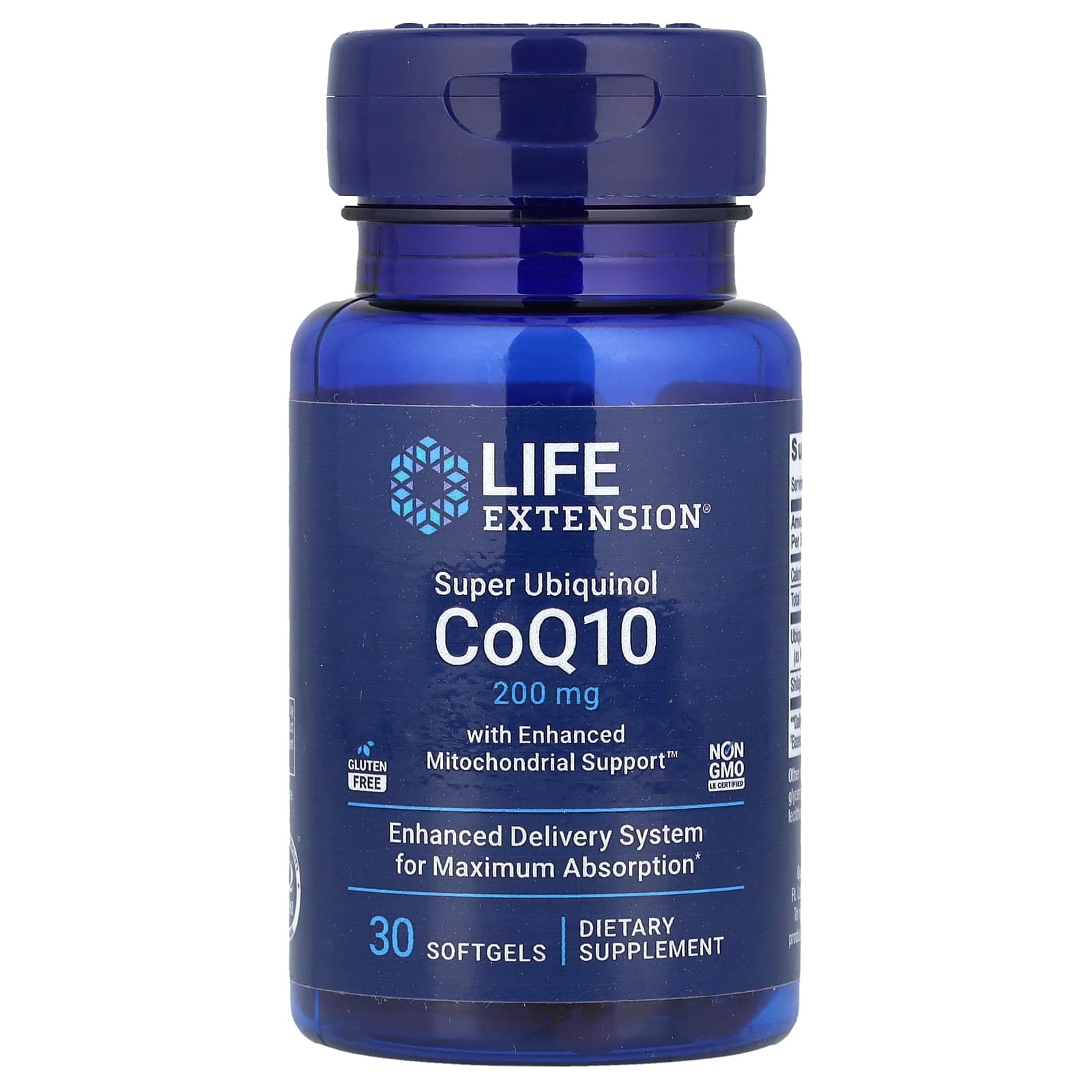 Life Extension Super Ubiquinol CoQ10 with Enhanced Mitochondrial Support – 30 capsules molles de Life Extension