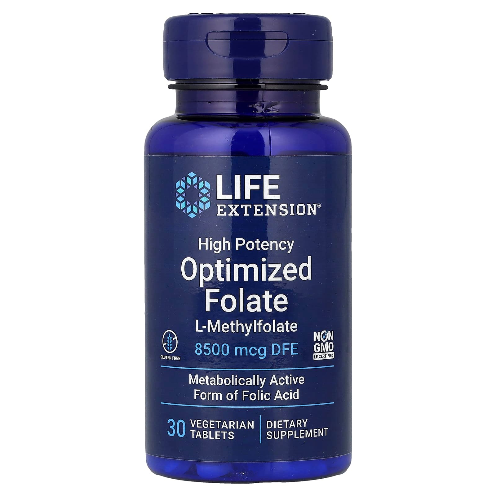 Life Extension Optimized Folate, High Potency – 8500 µg de Life Extension