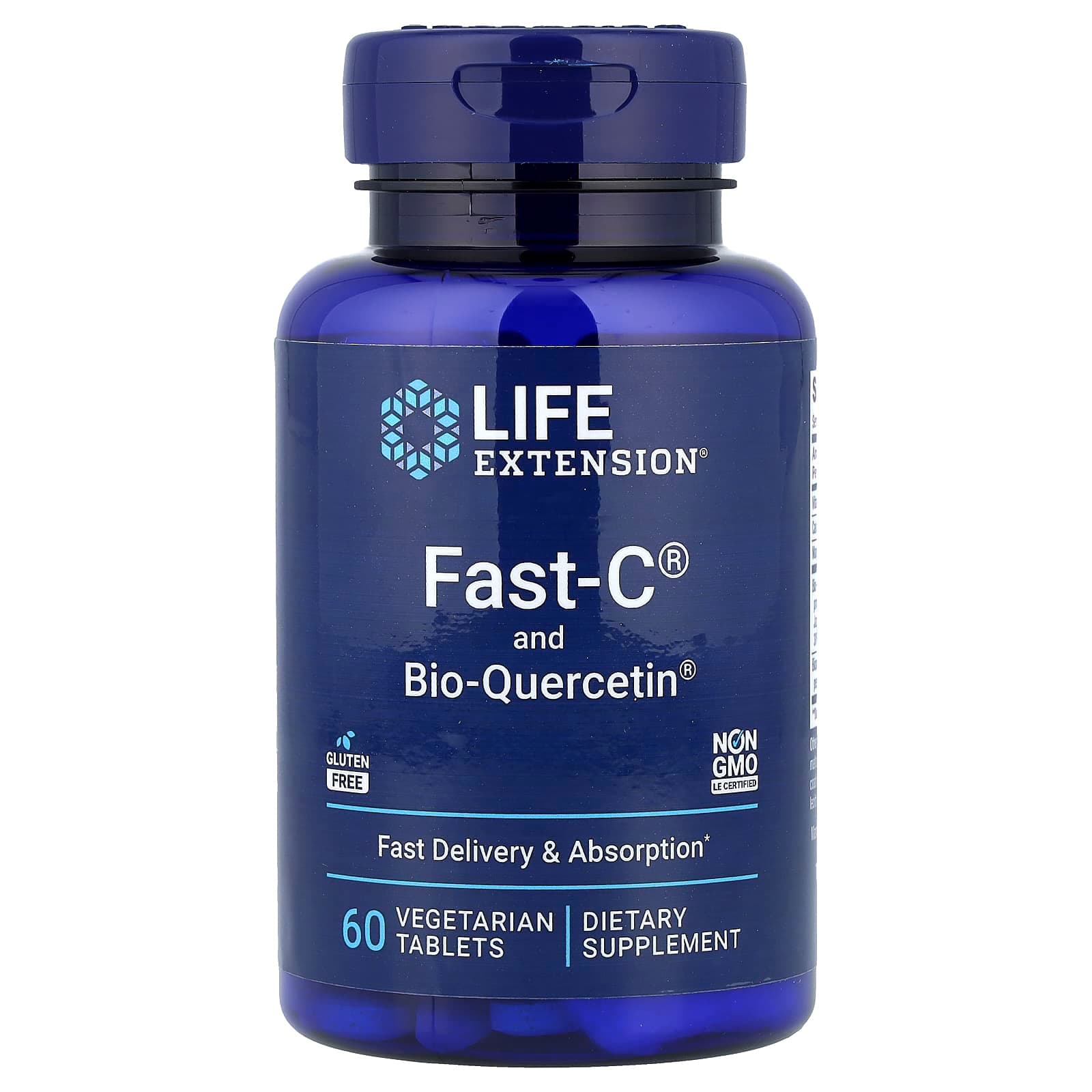 Life Extension Fast-C and Bio-Quercetin, 60 Vegetarian Tablets de Life Extension