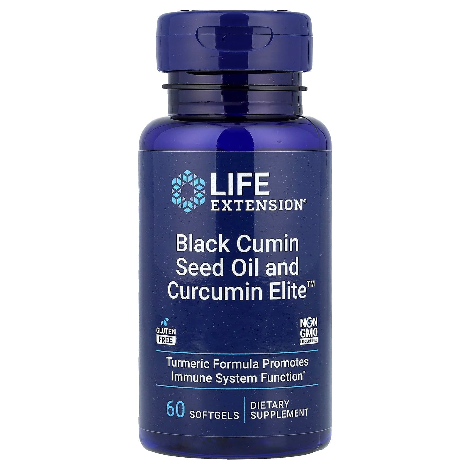Life Extension Black Cumin Seed Oil and Curcumin Elite – 60 capsules molles de Life Extension
