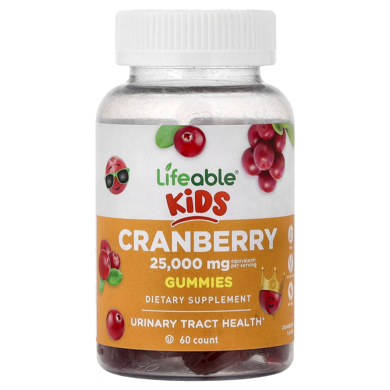 Lifeable Kids – Cranberry Gummies – 60 gommes de Lifeable