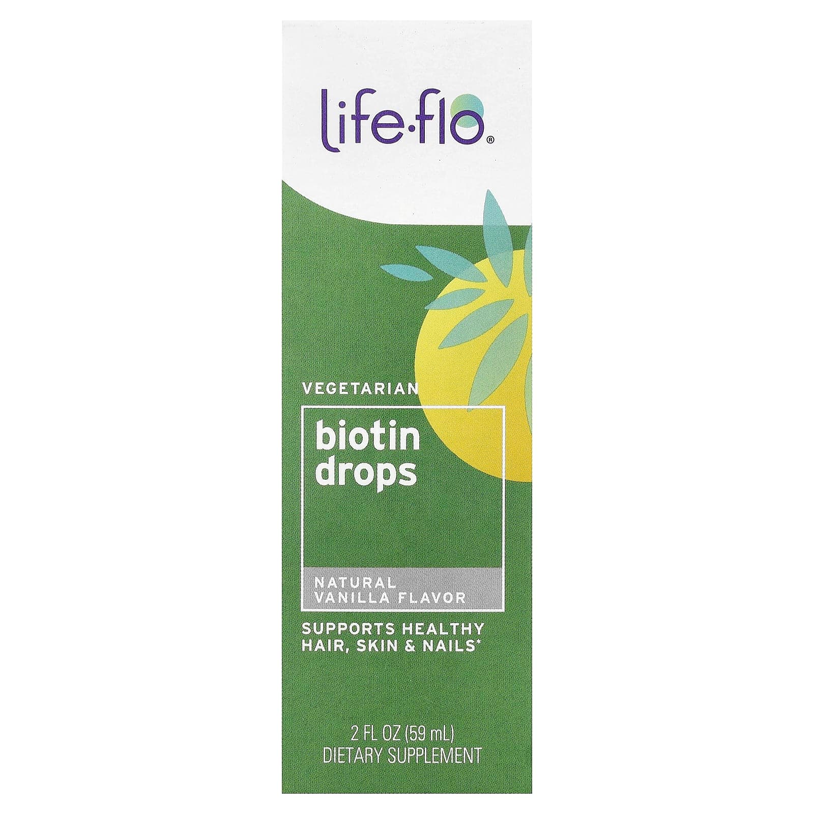 Life-flo Biotin Drops – Natural Vanilla – 59 ml de Life-flo