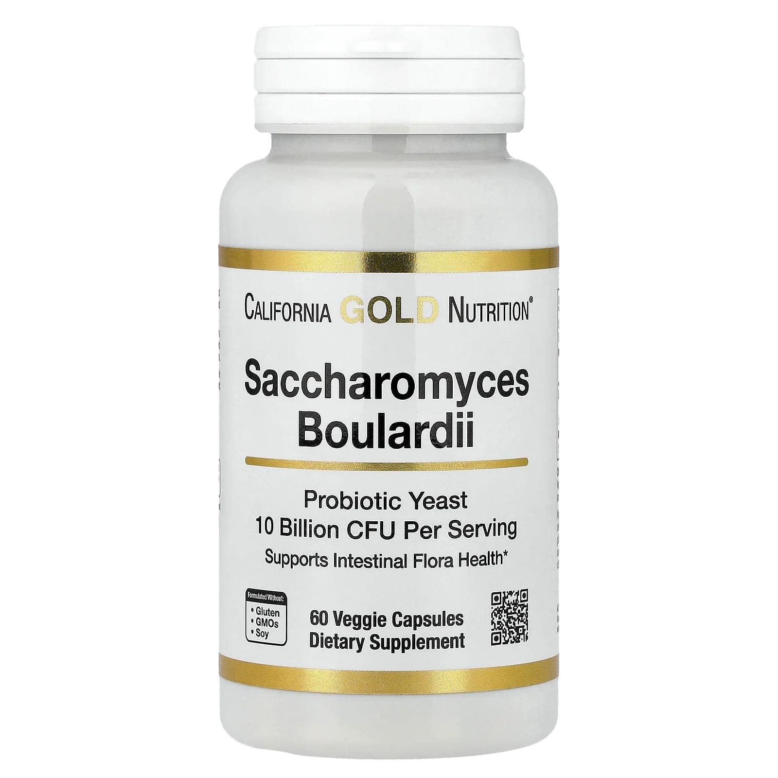 California Gold Nutrition Saccharomyces Boulardii – 60 gélules végétales de California Gold Nutrition