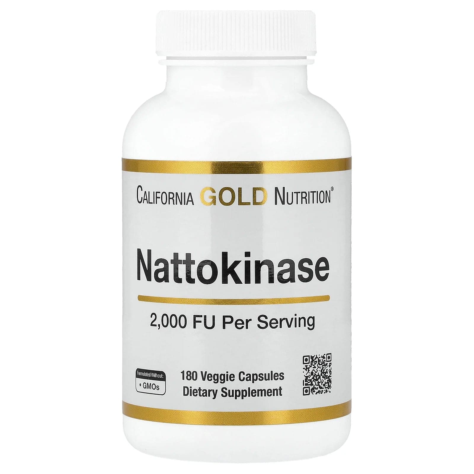 California Gold Nutrition Nattokinase, Proteolytic Enzyme – 180 gélules végétales de California Gold Nutrition