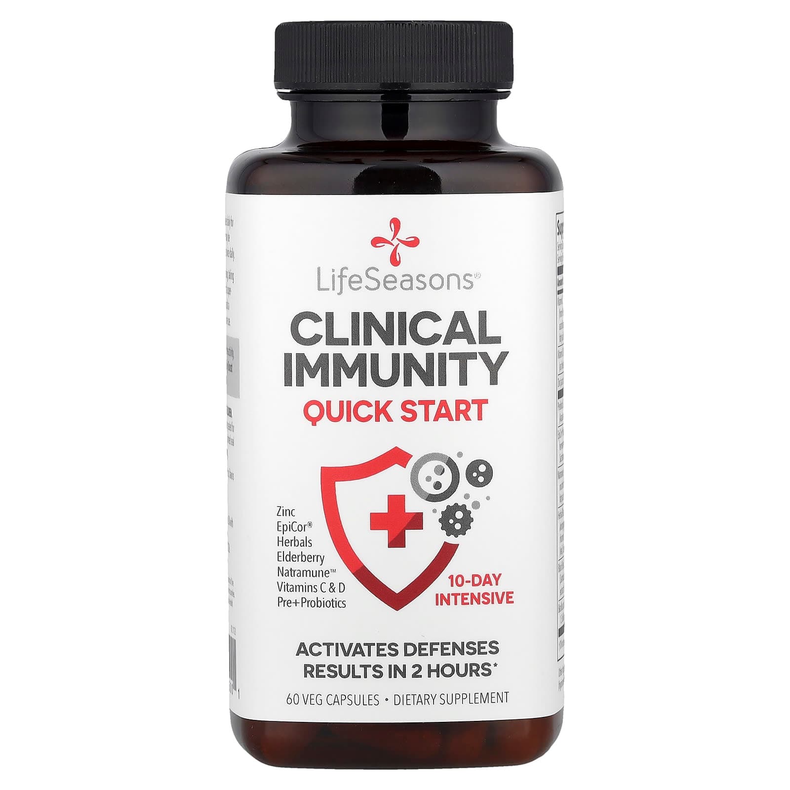 LifeSeasons Clinical Immunity, Quick-Start – 60 gélules végétales de LifeSeasons