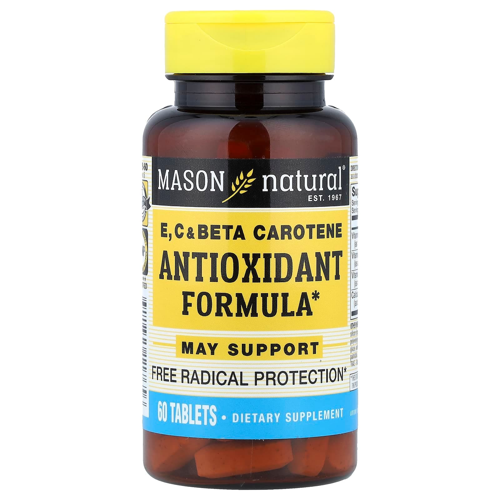 Mason Natural Vitamins E, C & Beta Carotene – 60 comprimés de Mason Natural