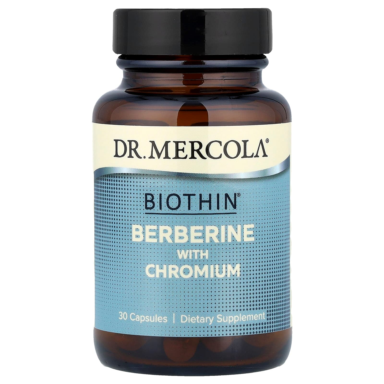 Dr. Mercola Biothin, Berberine with Chromium – 30 gélules de Dr. Mercola