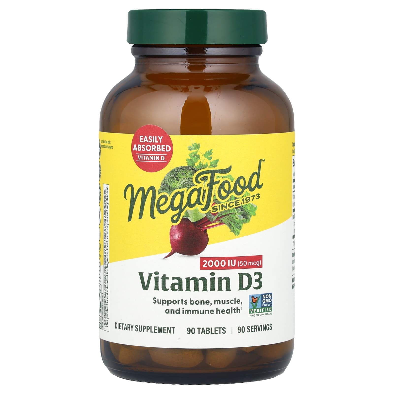 MegaFood Vitamin D3 – 90 comprimés de MegaFood