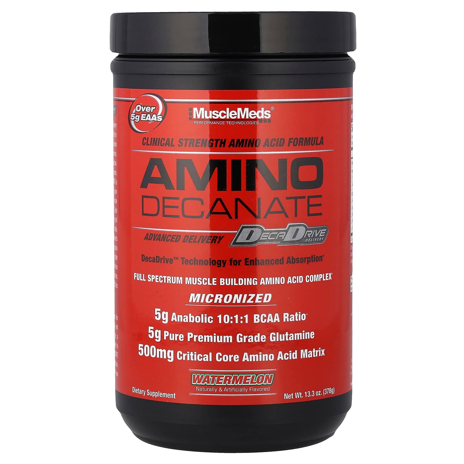 MuscleMeds Amino Decanate – Watermelon – 378 g de MuscleMeds