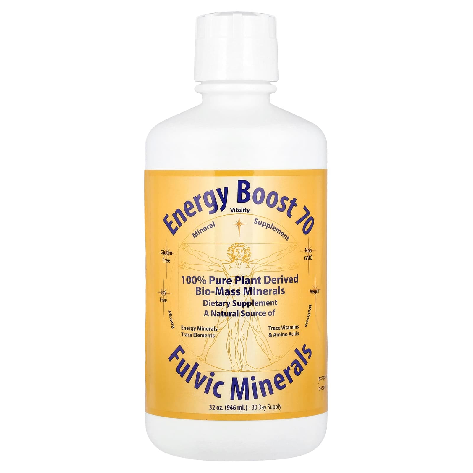 Morningstar Minerals Energy Boost 70, Fulvic Minerals – 946 ml de Morningstar Minerals