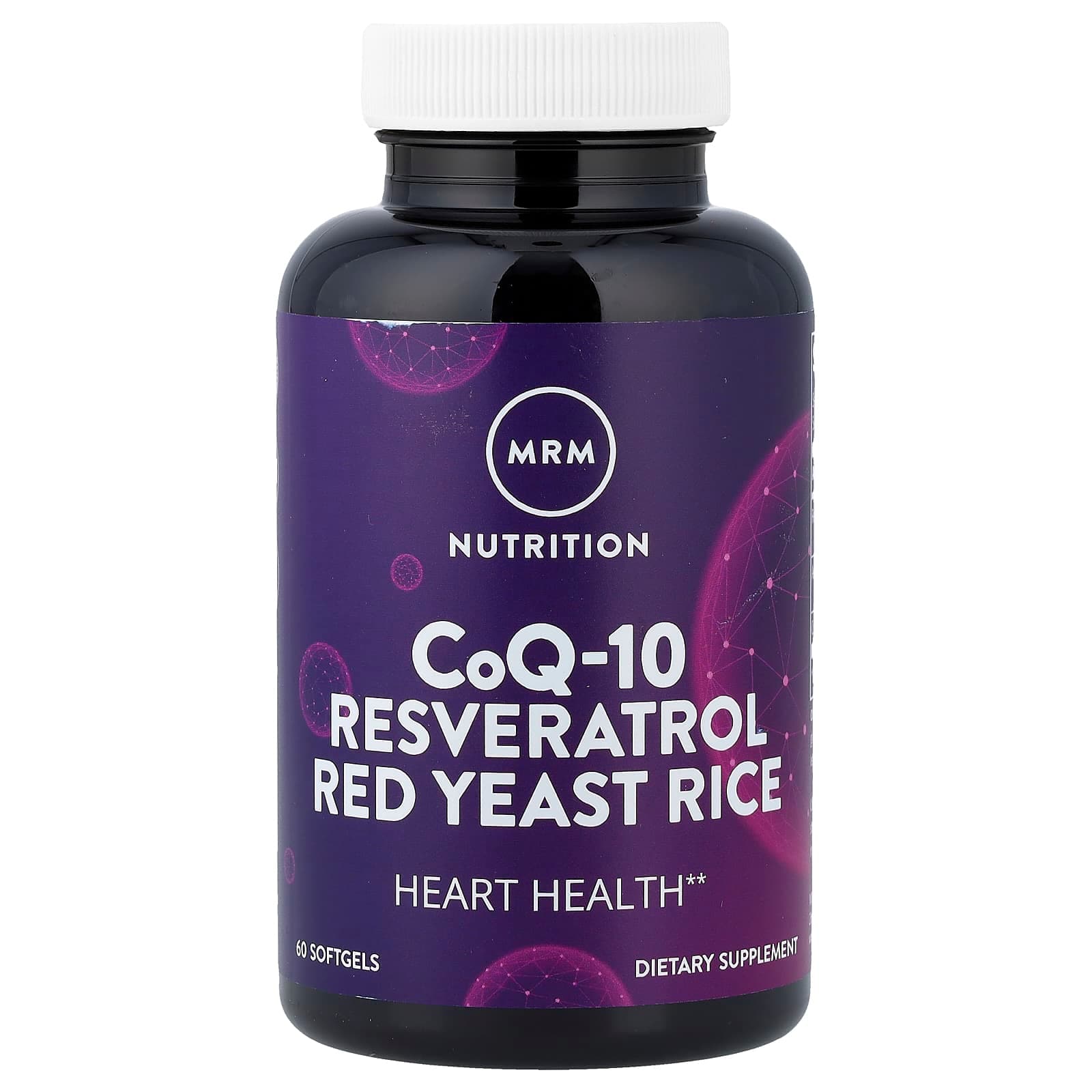 MRM Nutrition CoQ-10, Resveratrol, Red Yeast Rice – 60 capsules molles de MRM Nutrition