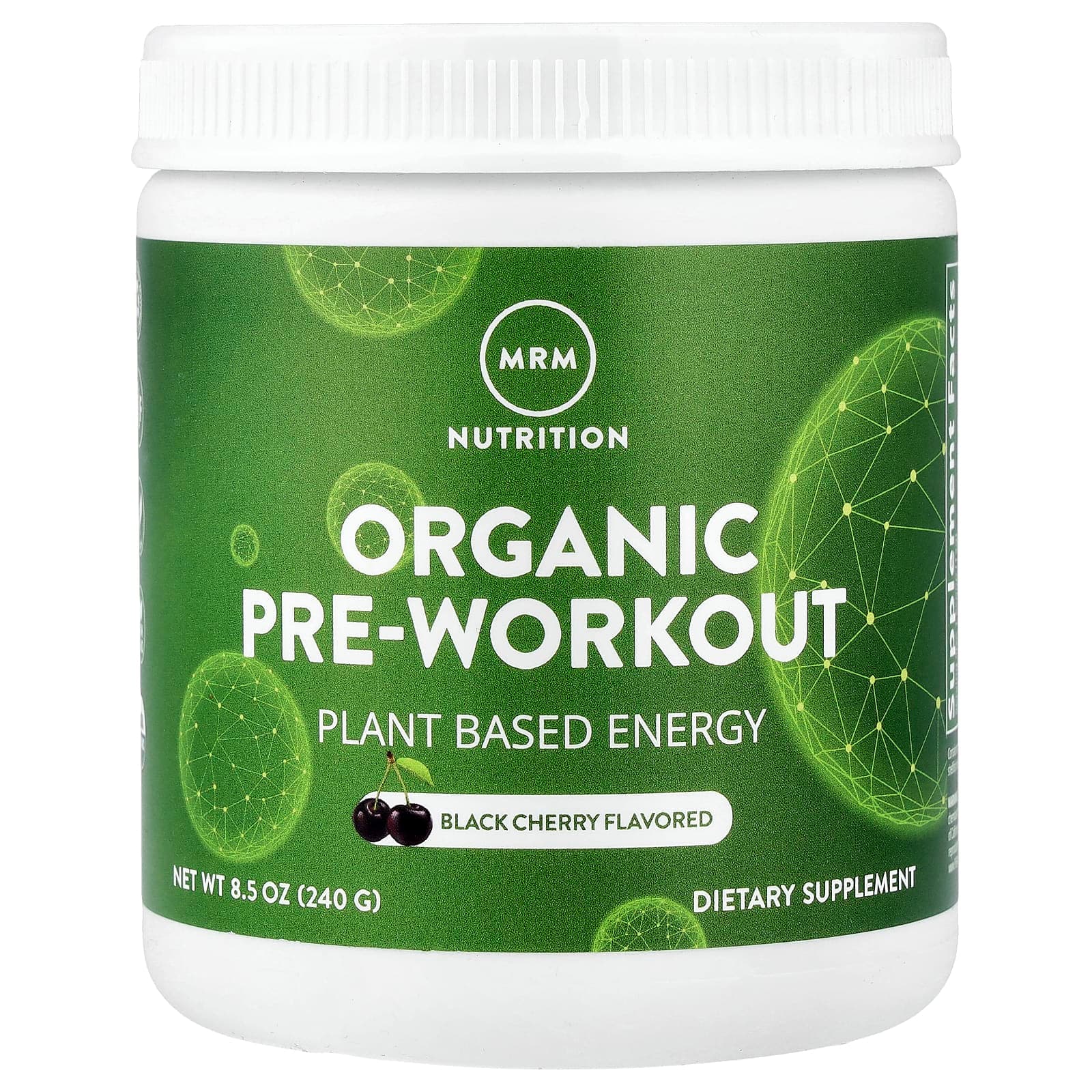 MRM Nutrition Organic Pre-Workout – Black Cherry – 240 g de MRM Nutrition
