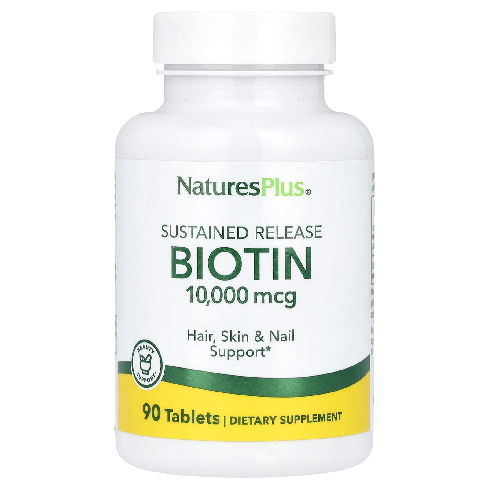 NaturesPlus Sustained Release Biotin – 90 comprimés de NaturesPlus