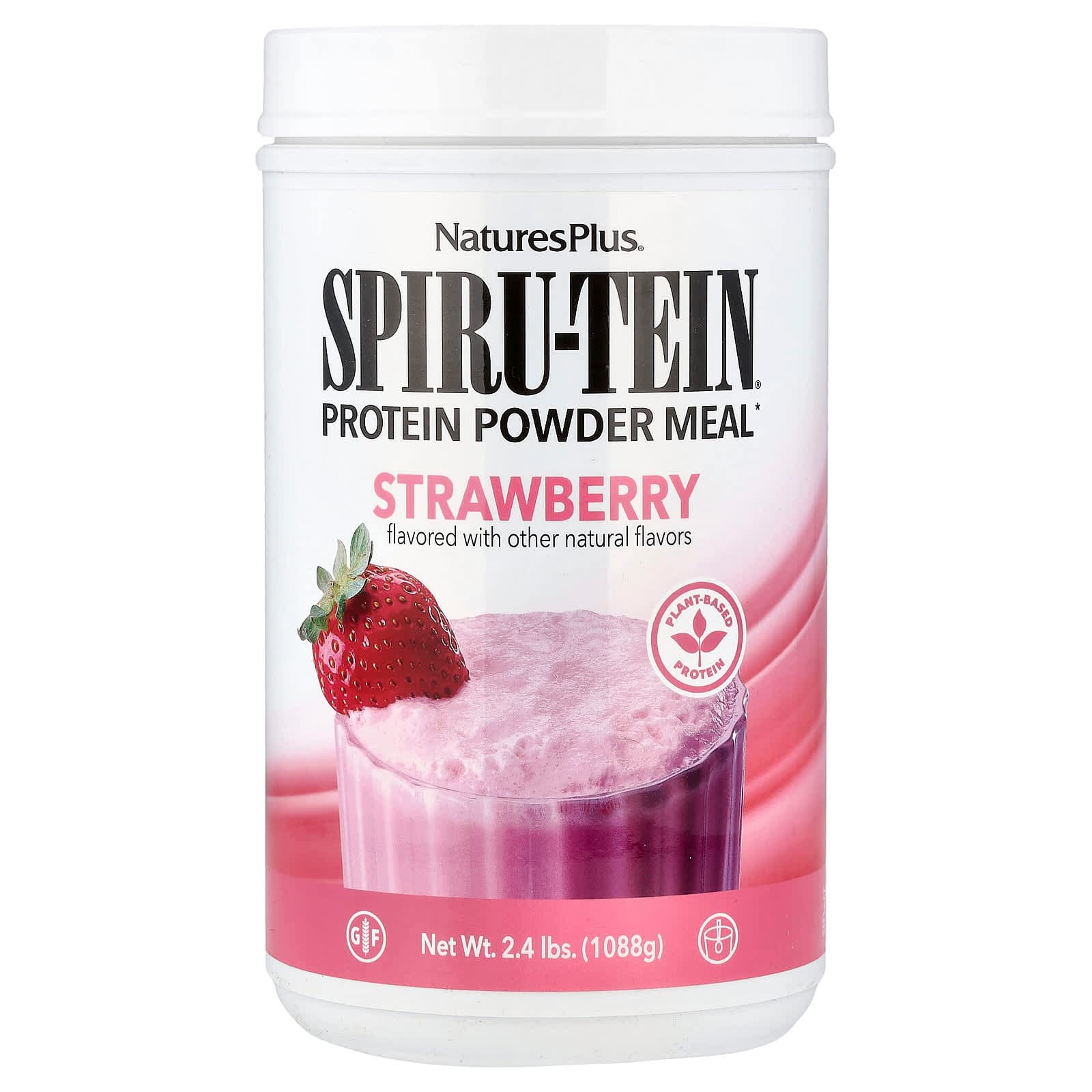 NaturesPlus Spiru-Tein, Protein Powder Meal – Starwberry – 1088 g de NaturesPlus