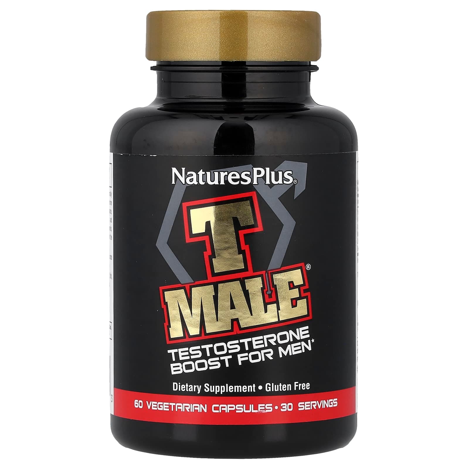 NaturesPlus T Male, Testosterone Boost For Men – 60 gélules végétales de NaturesPlus