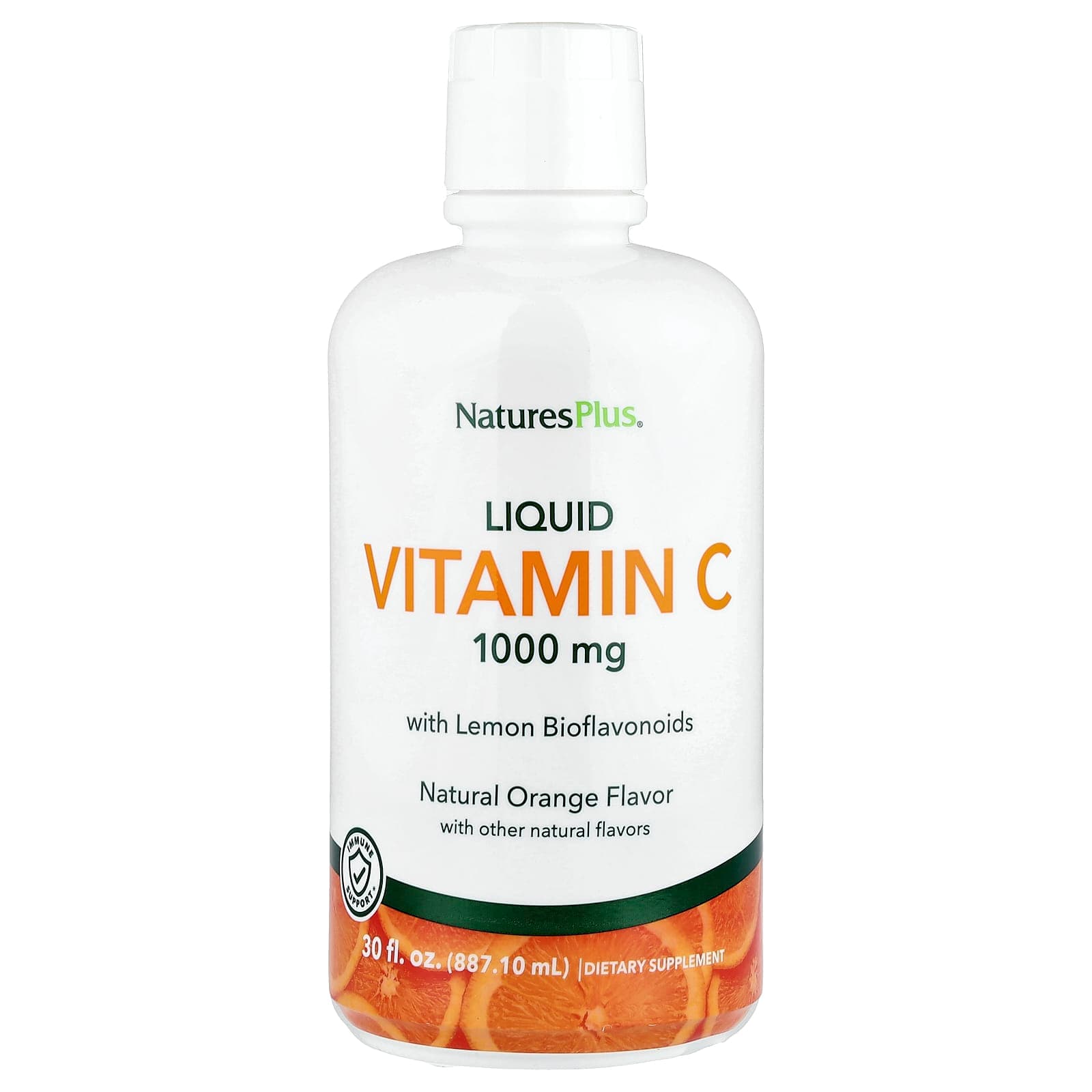 NaturesPlus Liquid Vitamin C With Lemon Bioflavonoids, Natural Orange – Liquid Vitamin C With Lemon Bioflavonoids – 887,1 ml de NaturesPlus