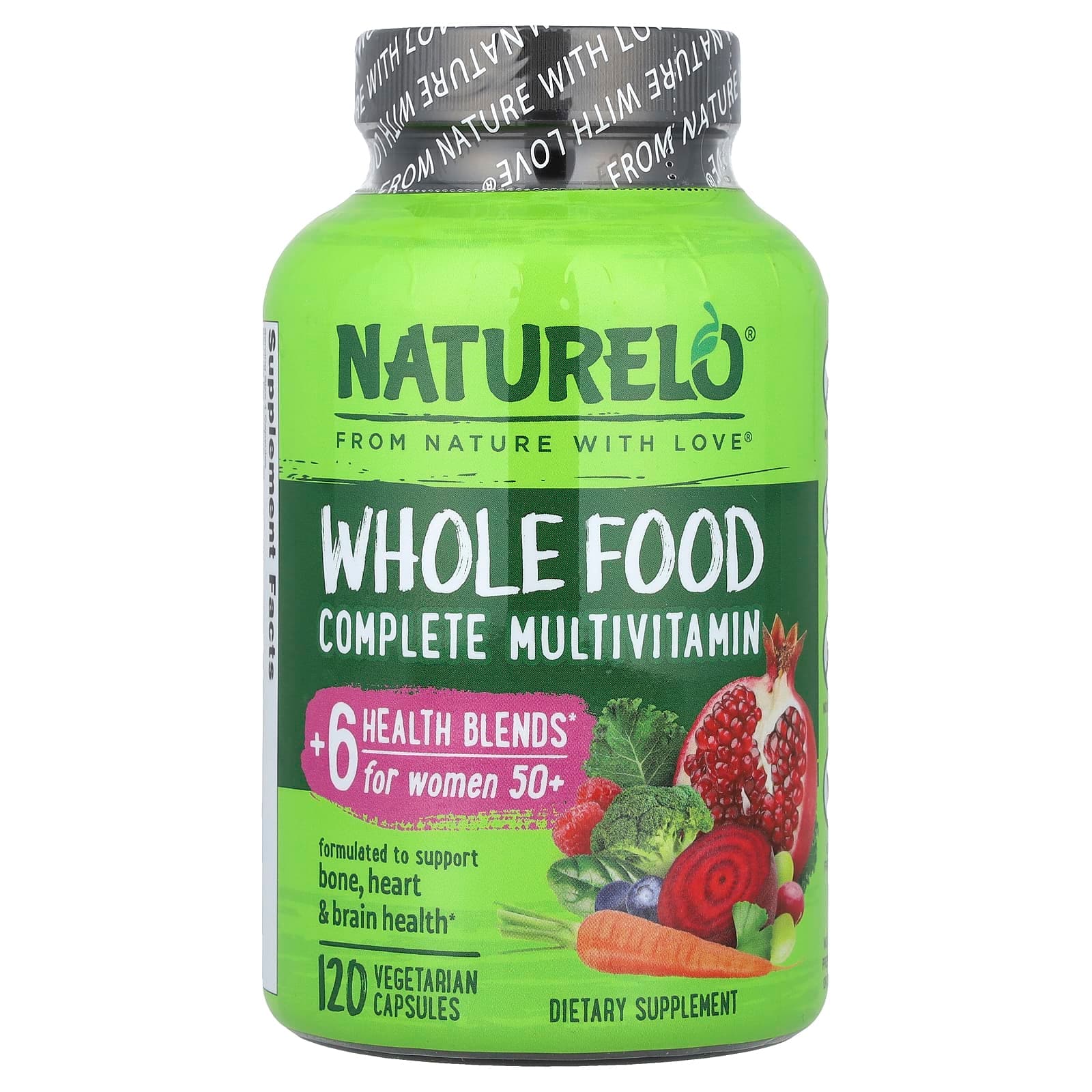 NATURELO Whole Food Complete Multivitamin – 120 gélules végétales de NATURELO
