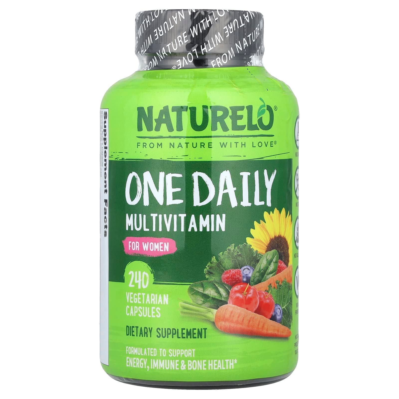 NATURELO One Daily Multivitamin, For Women – 240 gélules végétales de NATURELO