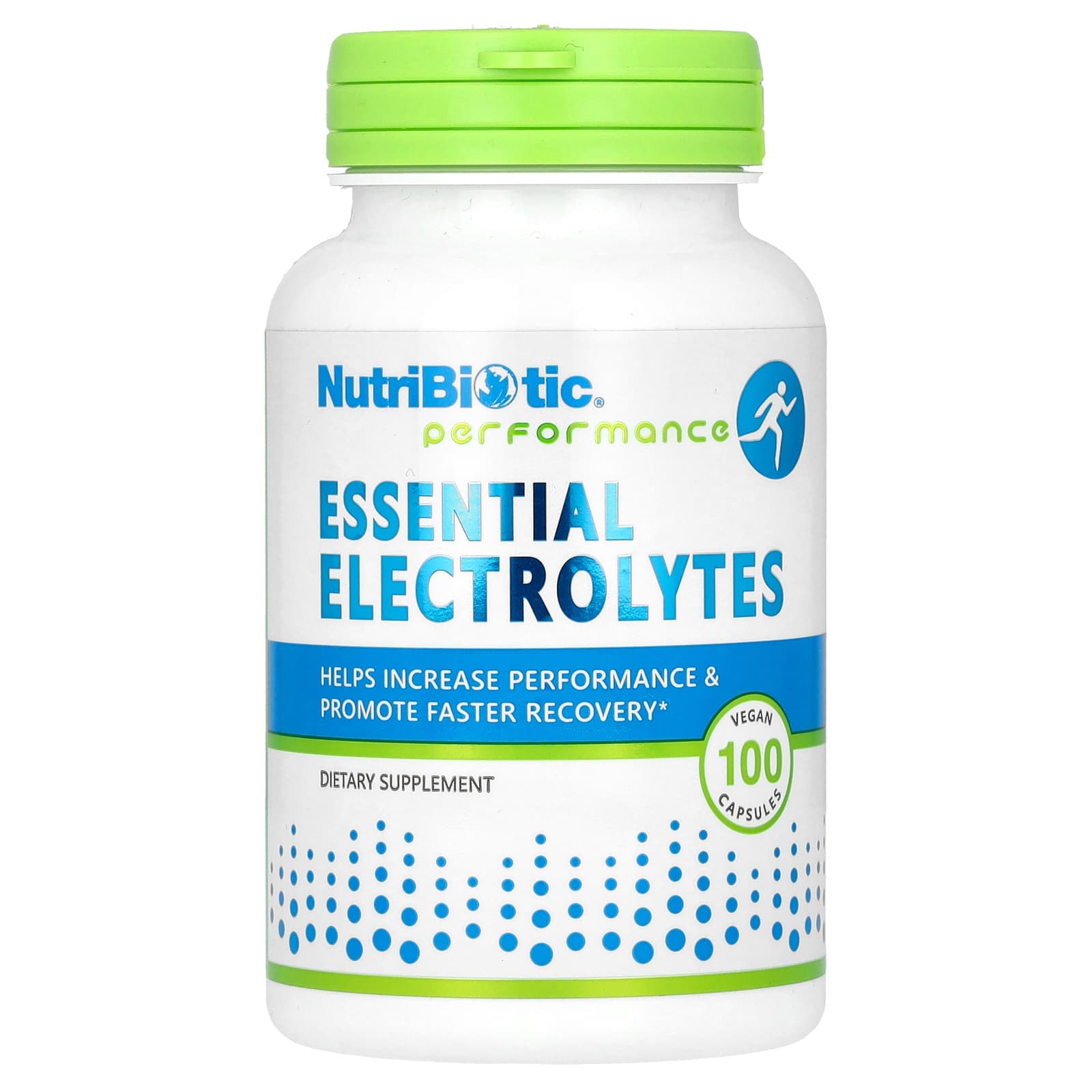 NutriBiotic Performance, Essential Electrolytes – 100 gélules véganes de NutriBiotic