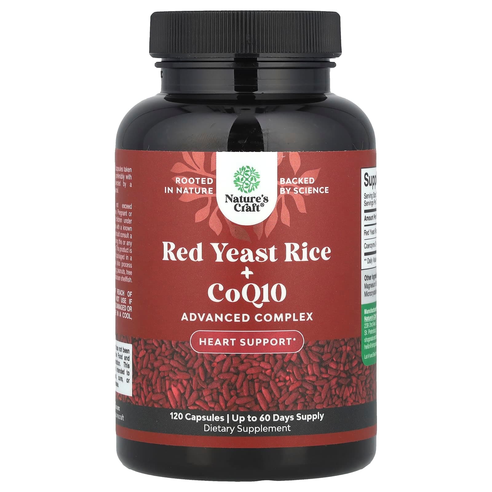 Nature's Craft Red Yeast Rice + CoQ10 – 120 gélules de Nature's Craft