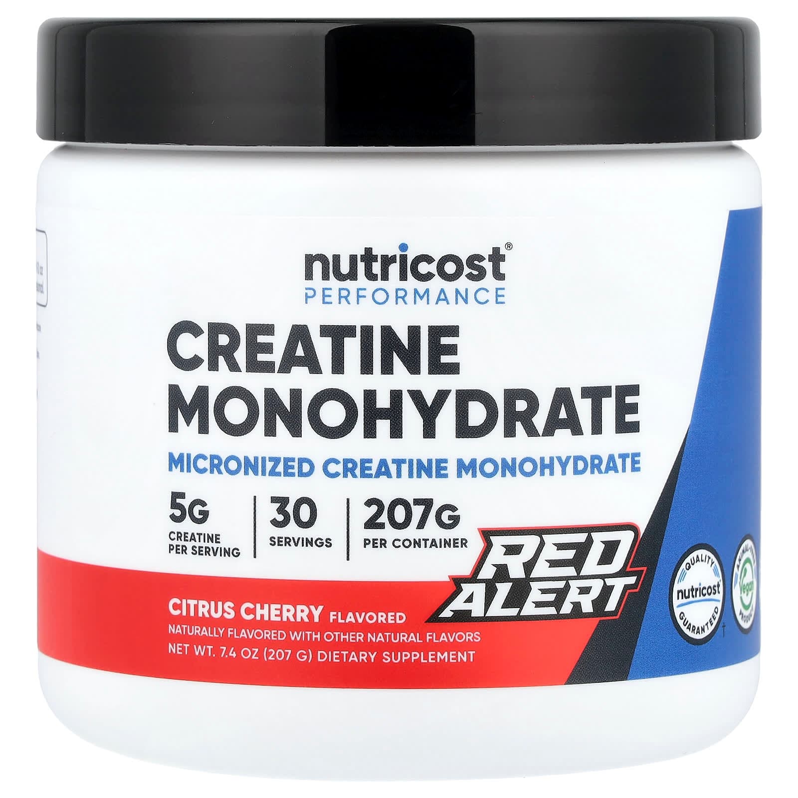 Nutricost Performance, Creatine Monohydrate, Red Alert – Citrus Cherry – 207 g de Nutricost