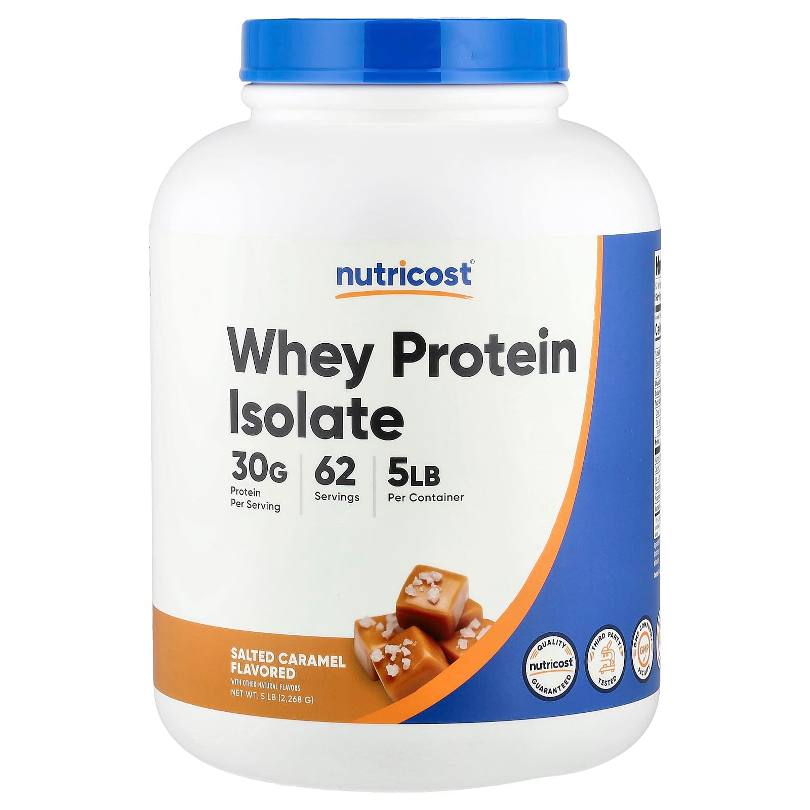 Nutricost Whey Protein Isolate – Salted Caramel – 2268 g de Nutricost