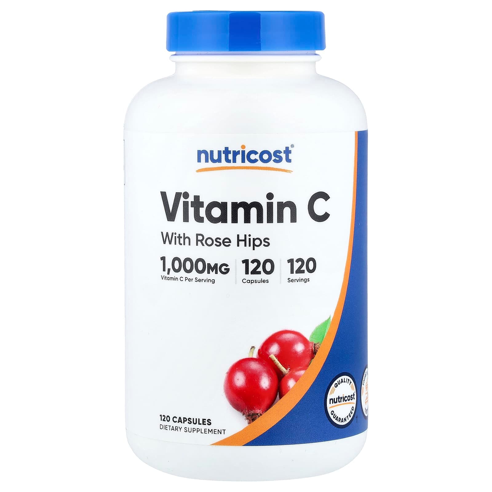Nutricost Vitamin C with Rose Hips – 120 gélules de Nutricost