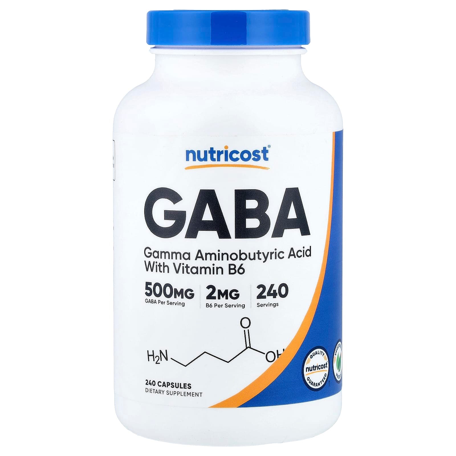 Nutricost GABA with Vitamin B6 – 240 gélules de Nutricost