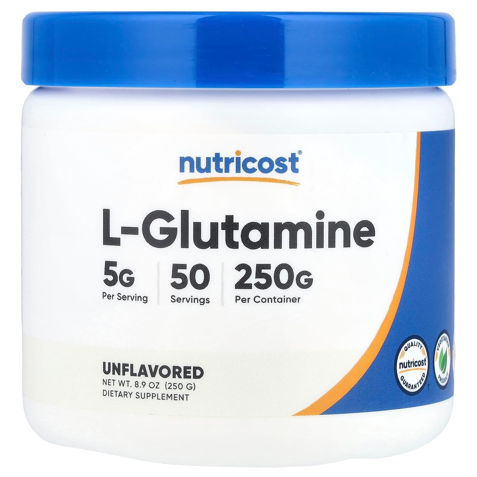 Nutricost L-Glutamine – Sans arôme – 250 g de Nutricost