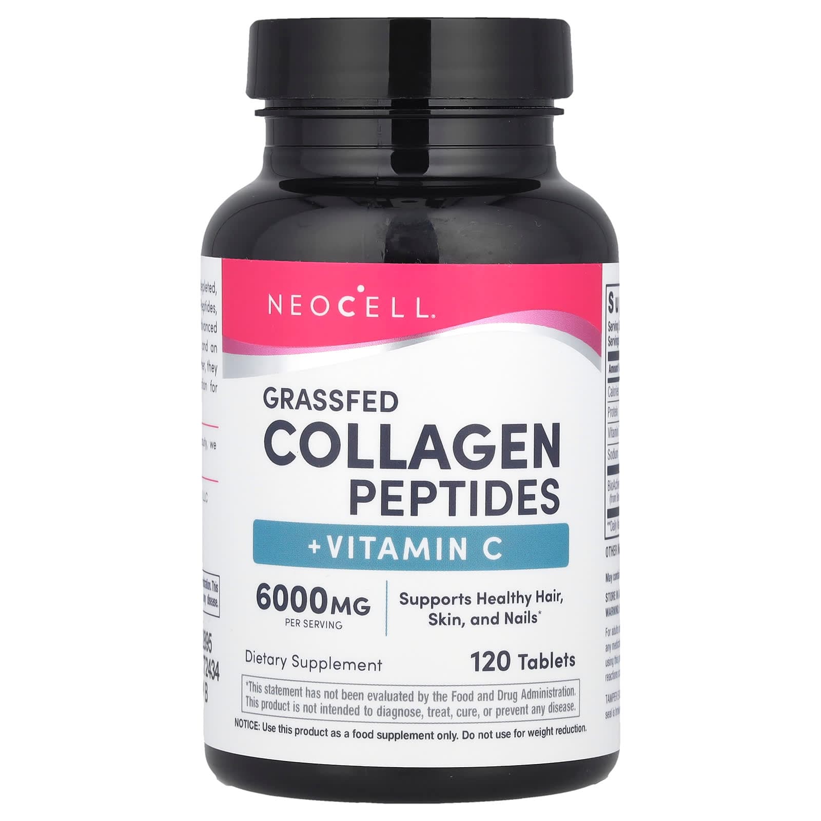 NeoCell Grassfed Collagen Peptides + Vitamin C – 120 comprimés de NeoCell