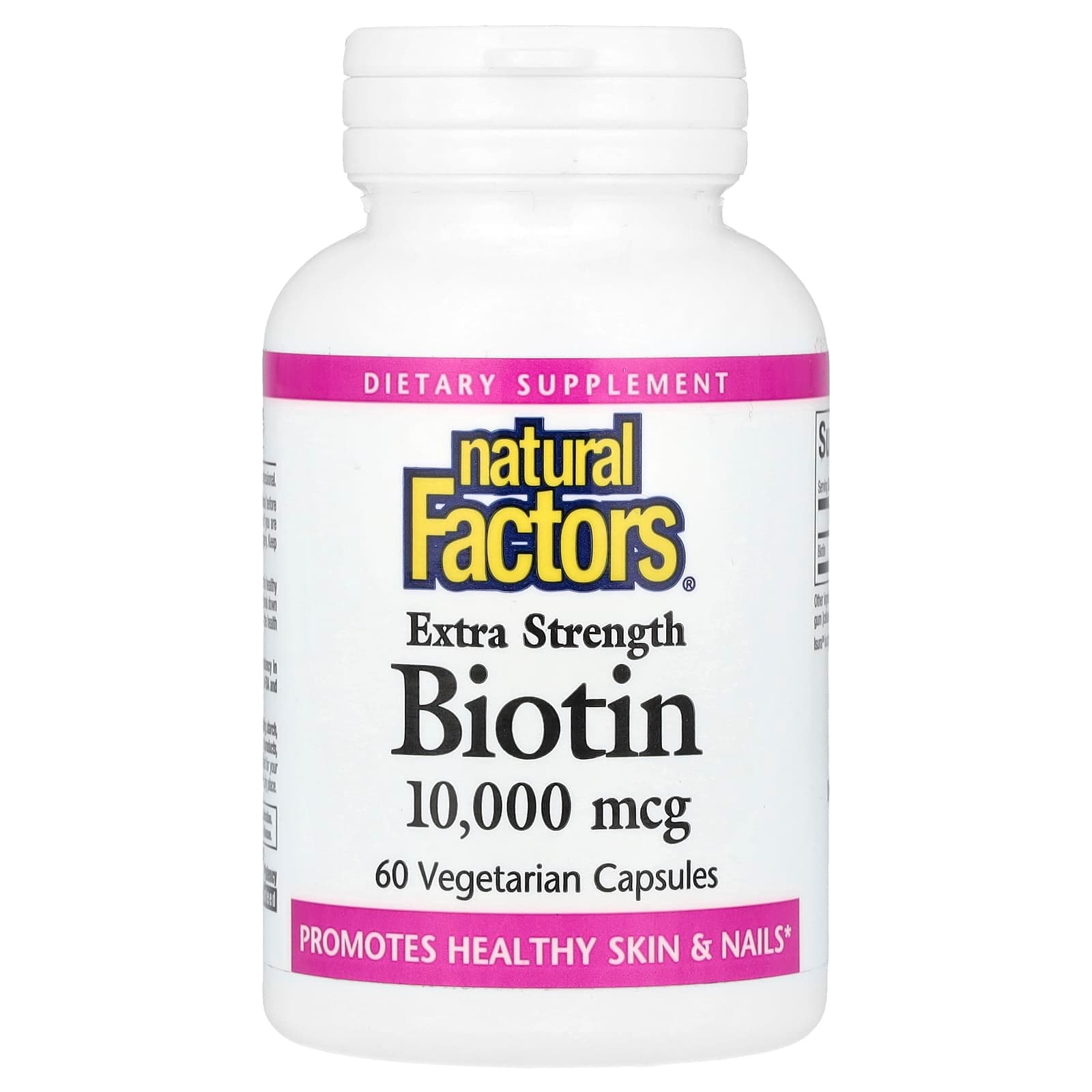 Natural Factors Biotin – 60 gélules végétales de Natural Factors