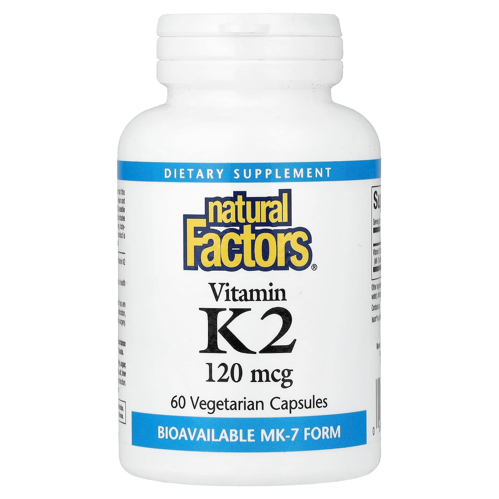 Natural Factors Vitamin K2 – 60 gélules végétales de Natural Factors