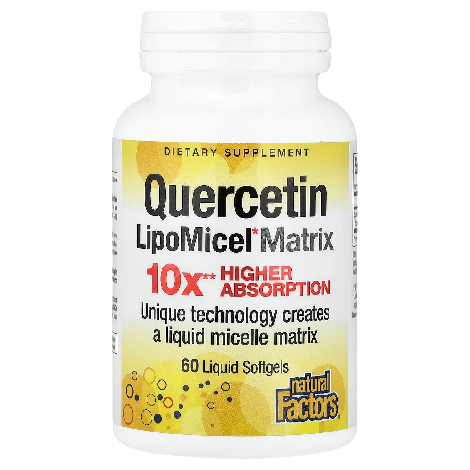 Natural Factors Quercetin LipoMicel Matrix – 250 mg de Natural Factors