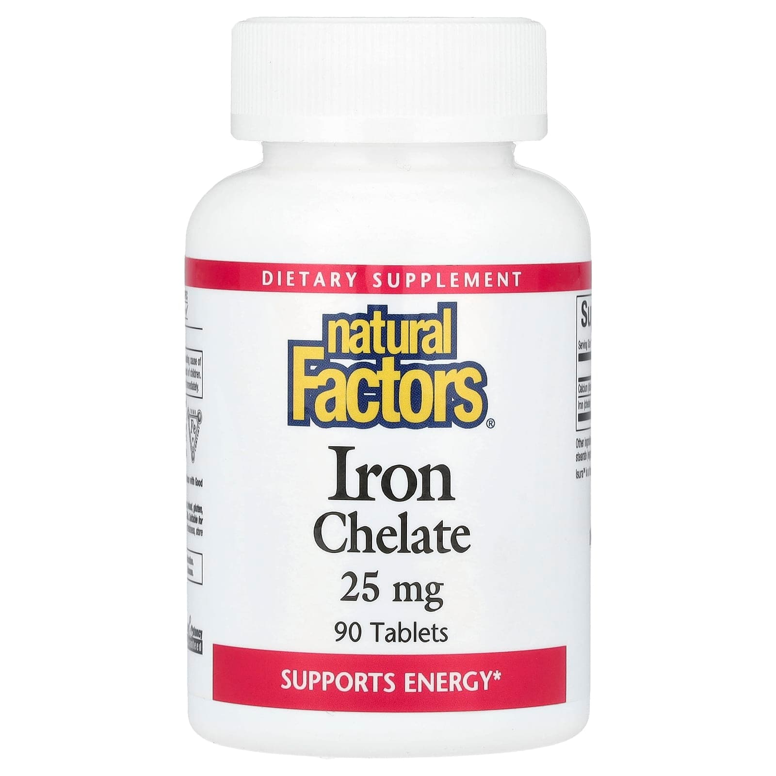 Natural Factors Iron Chelate – 90 comprimés de Natural Factors
