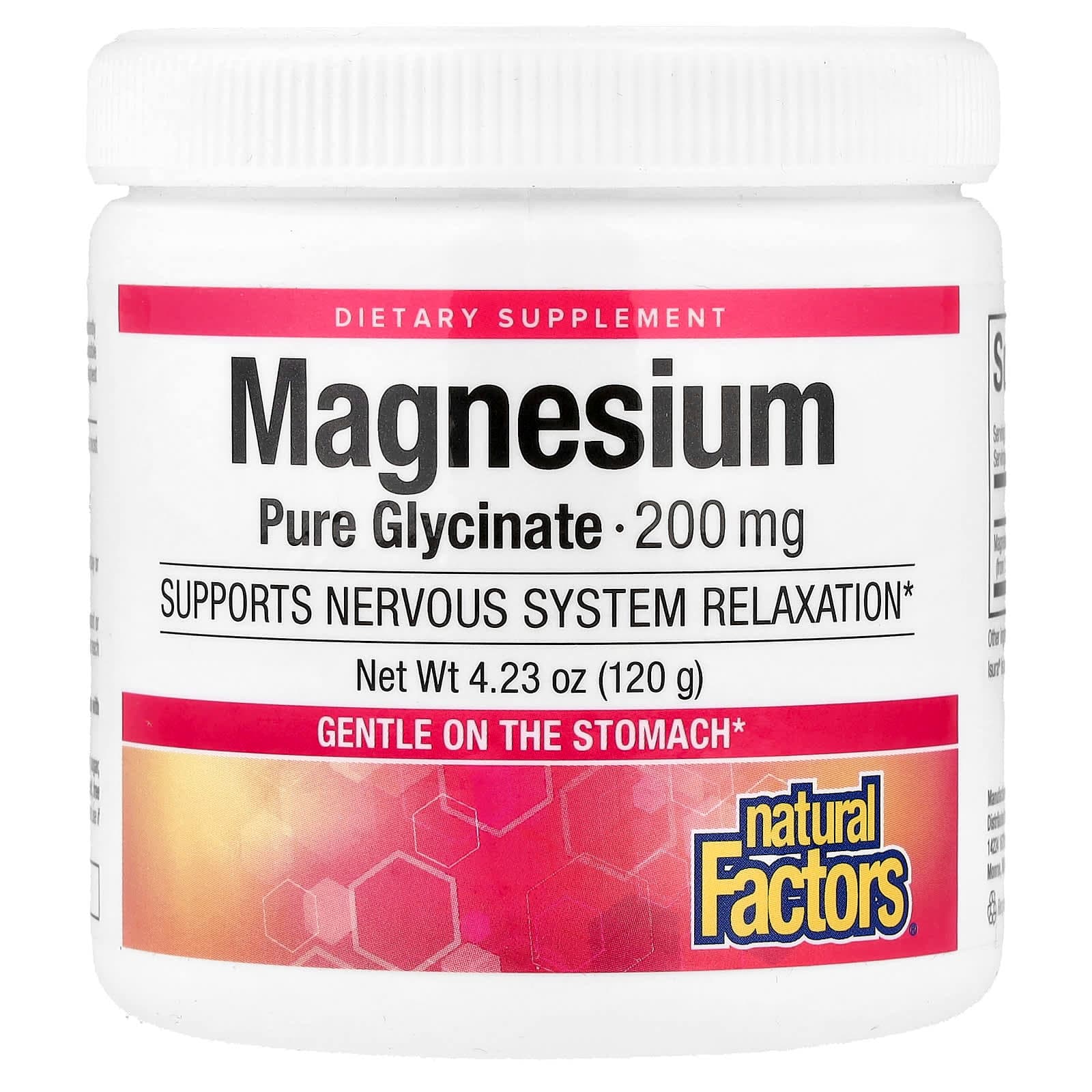 Natural Factors Magnesium Pure Glycinate – 120 g de Natural Factors