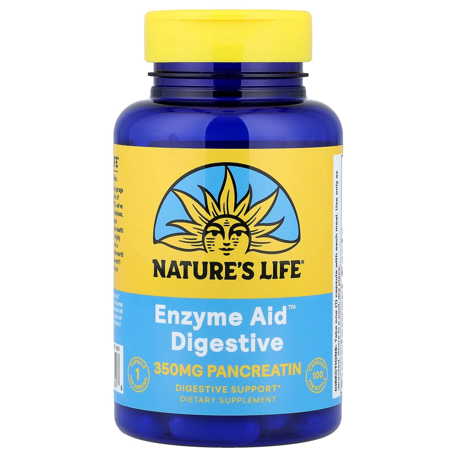 Nature's Life Enzyme Aid Digestive – 100 gélules de Nature's Life