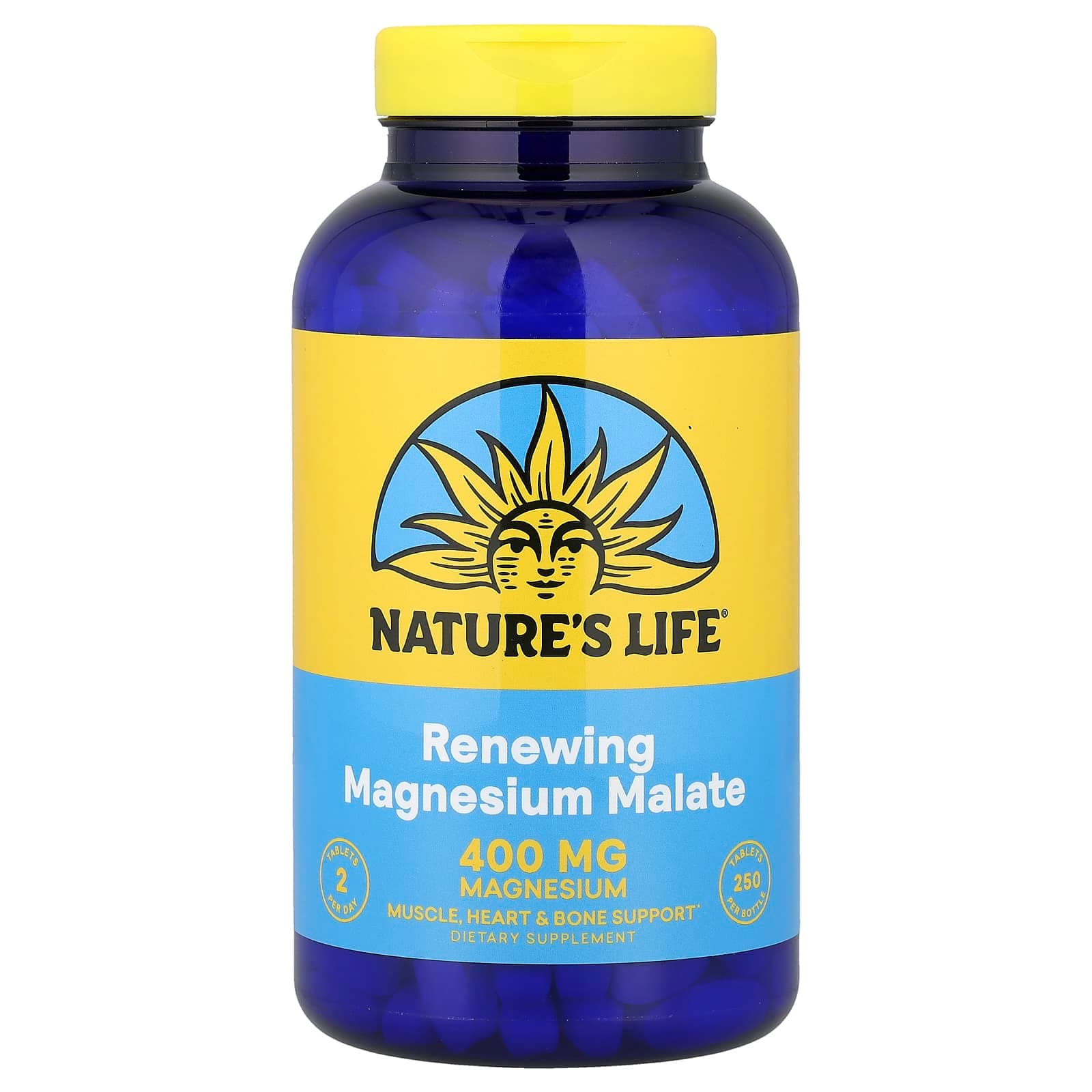 Nature's Life Renewing Magnesium Malate – 250 comprimés de Nature's Life