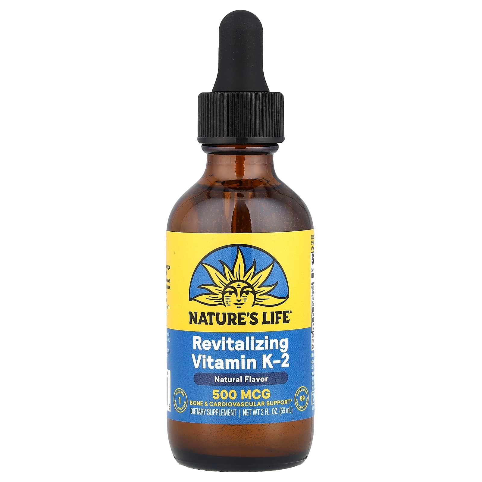 Nature's Life Revitalizing Vitamin K-2, Natural – 59 ml de Nature's Life