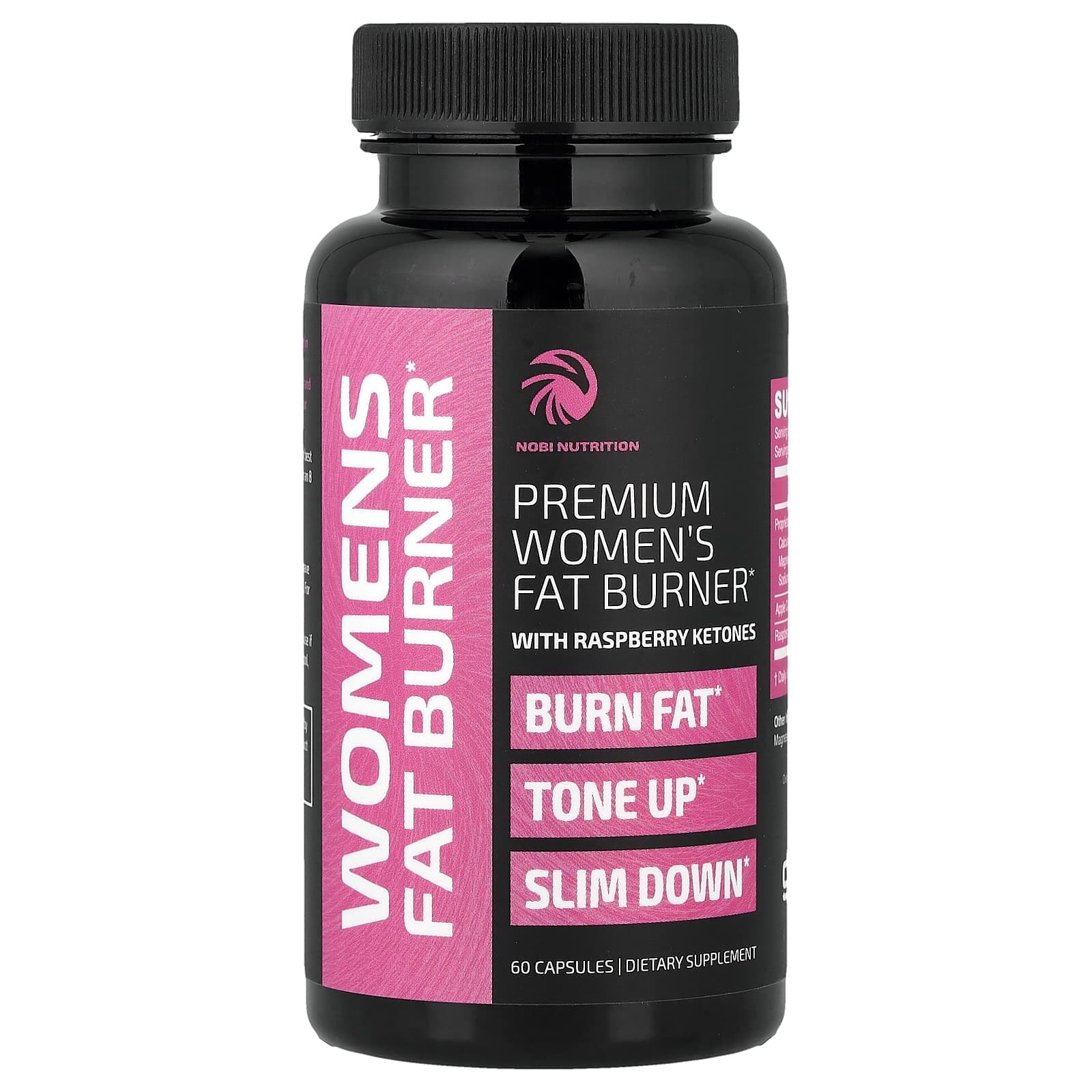 Nobi Nutrition Premium Women's Fat Burner with Raspberry Ketones – Premium Women's Fat Burner with Raspberry Ketones – 60 gélules de Nobi Nutrition