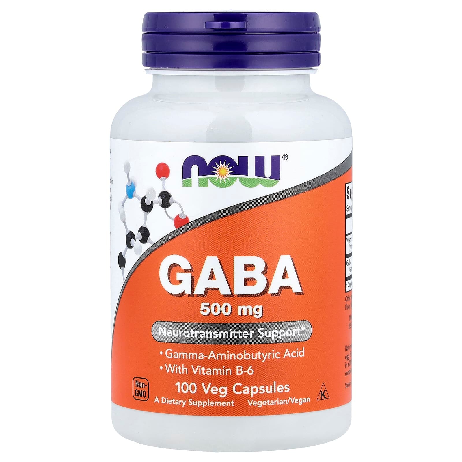 NOW Foods GABA – 100 gélules végétales de NOW Foods