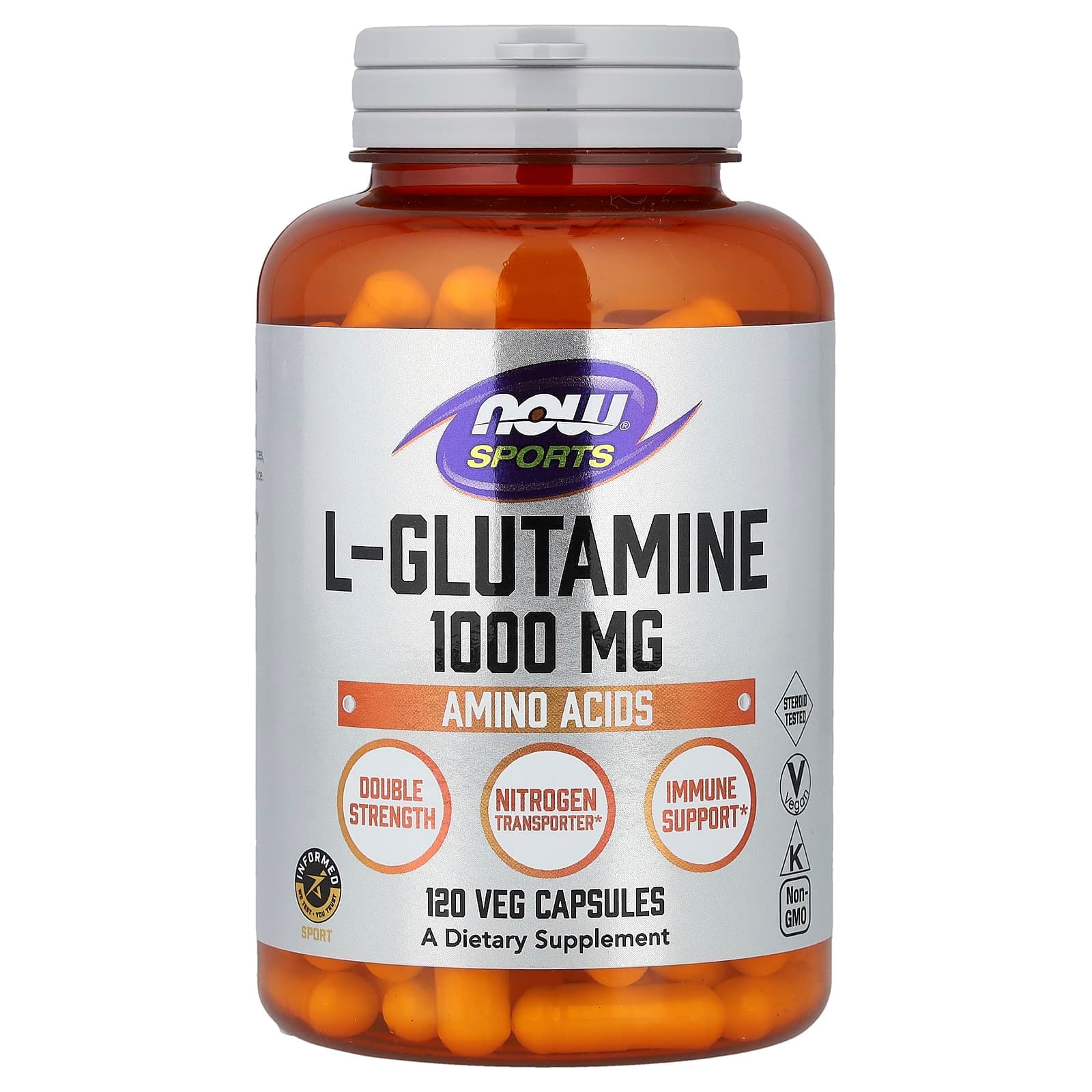 NOW Foods Sports, L-Glutamine – 120 gélules végétales de NOW Foods