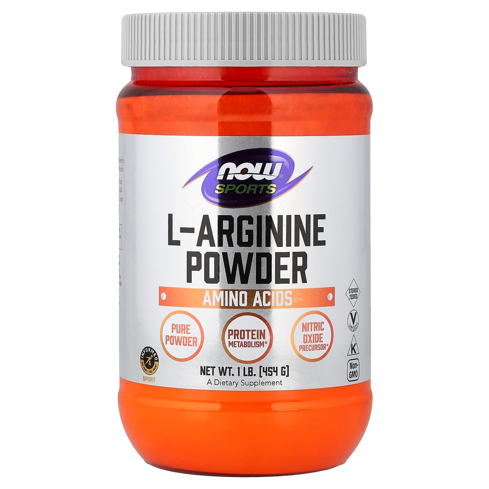 NOW Foods Sports, L-Arginine Powder – 454 g de NOW Foods