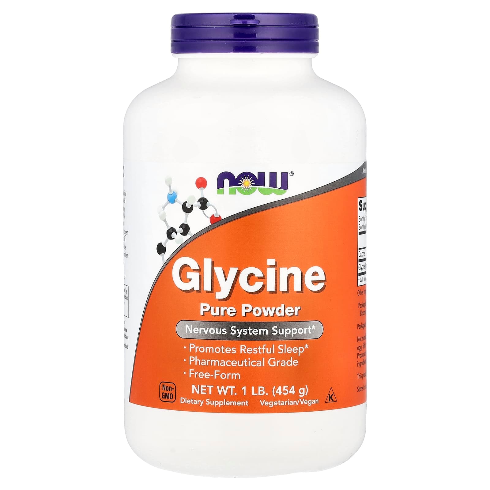 NOW Foods Glycine, Pure Powder – 454 g de NOW Foods