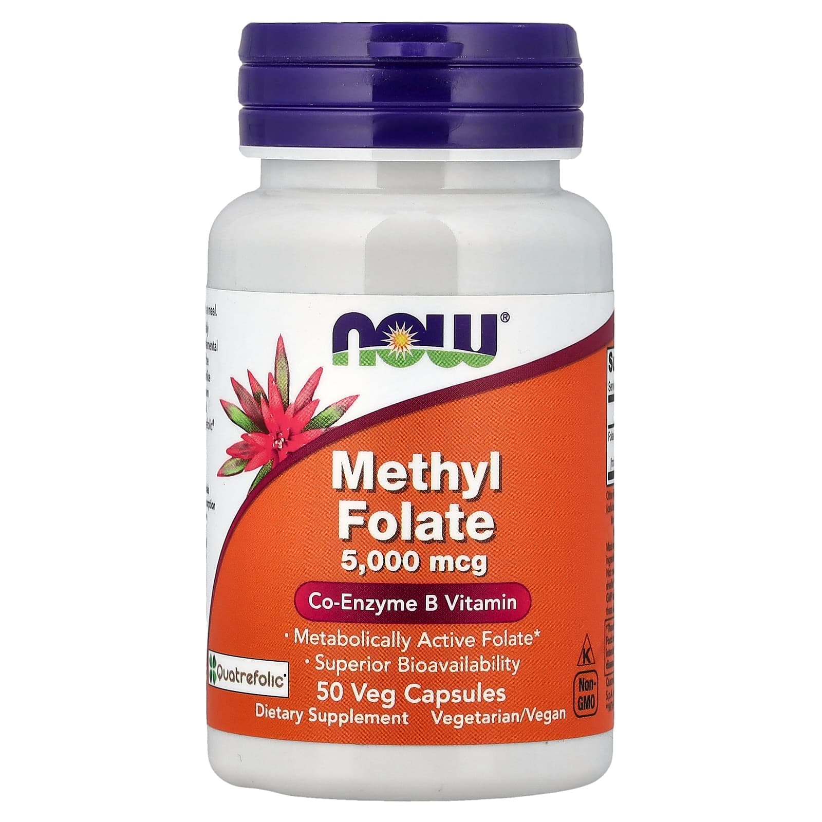 NOW Foods Methyl Folate – 50 gélules végétales de NOW Foods