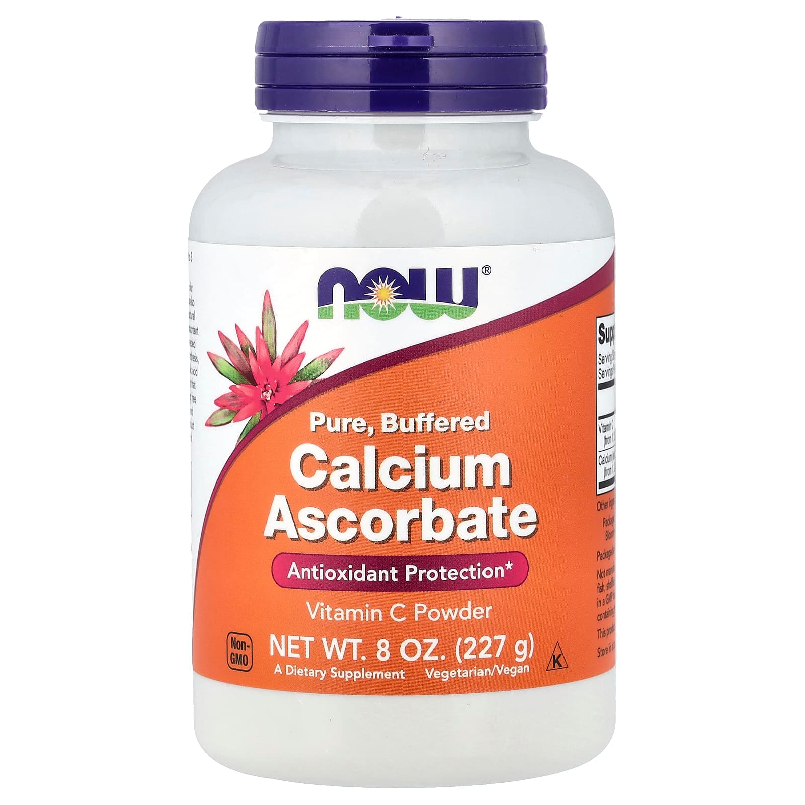 NOW Foods Pure, Buffered Calcium Ascorbate, Vitamin C Powder – 227 g de NOW Foods