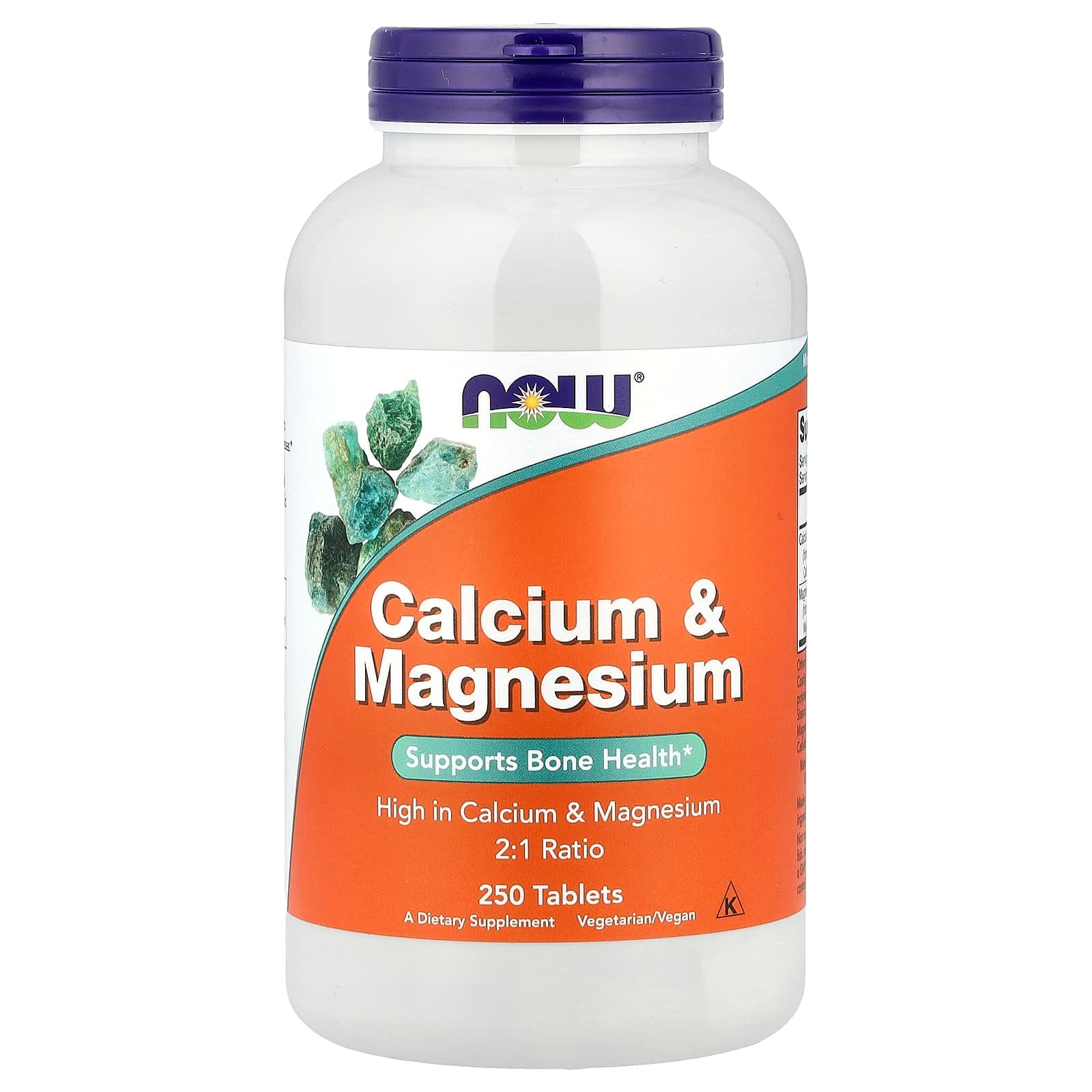 NOW Foods Calcium & Magnesium – 250 comprimés de NOW Foods