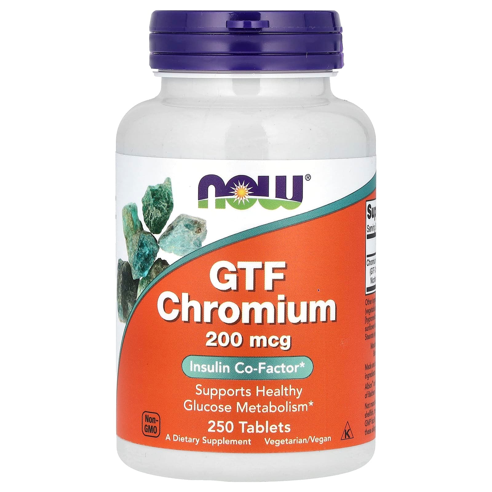 NOW Foods GTF Chromium – 250 comprimés de NOW Foods
