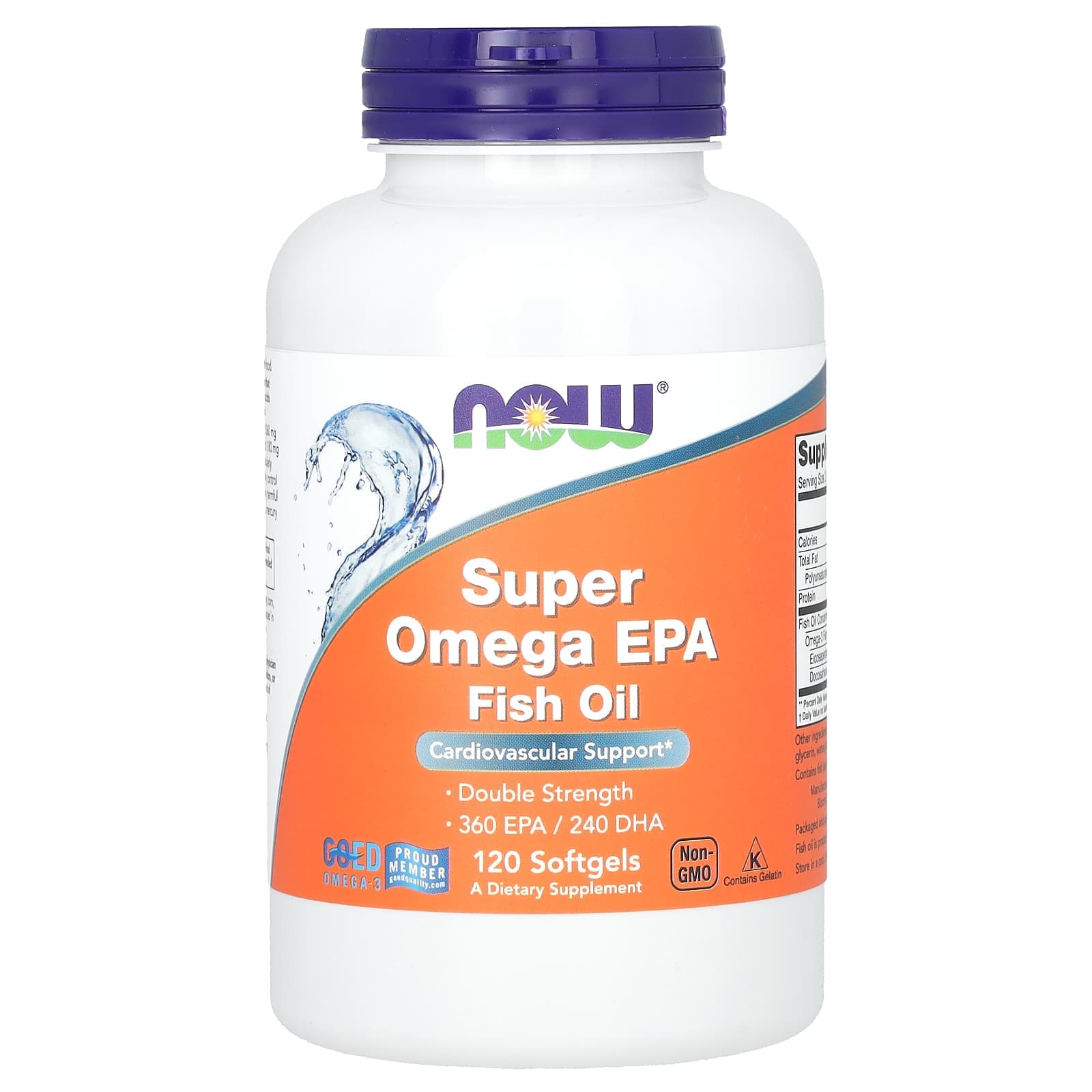NOW Foods Super Omega EPA Fish Oil – 120 capsules molles de NOW Foods